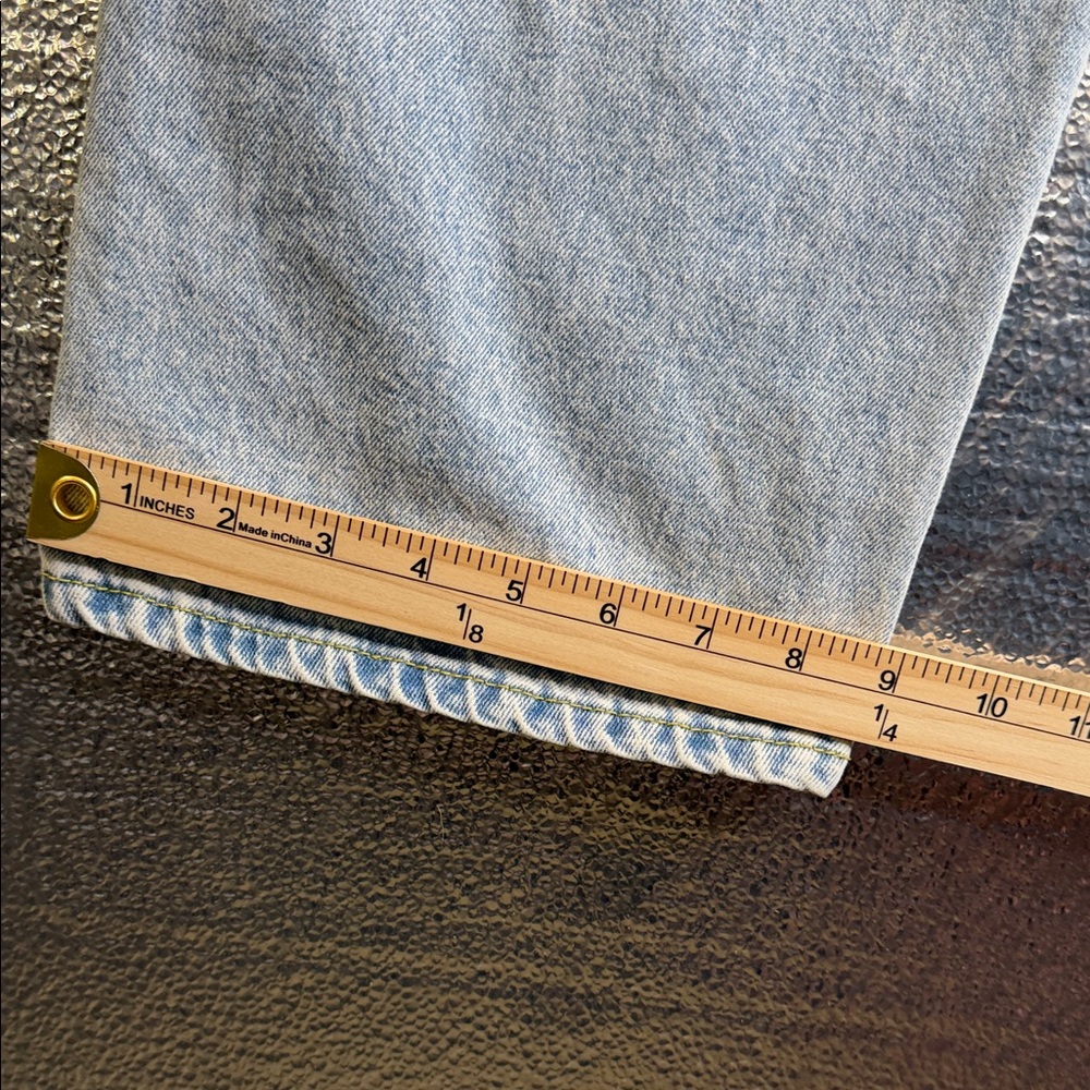 Source Unknown Light Blue Straight Leg Jeans with… - image 9